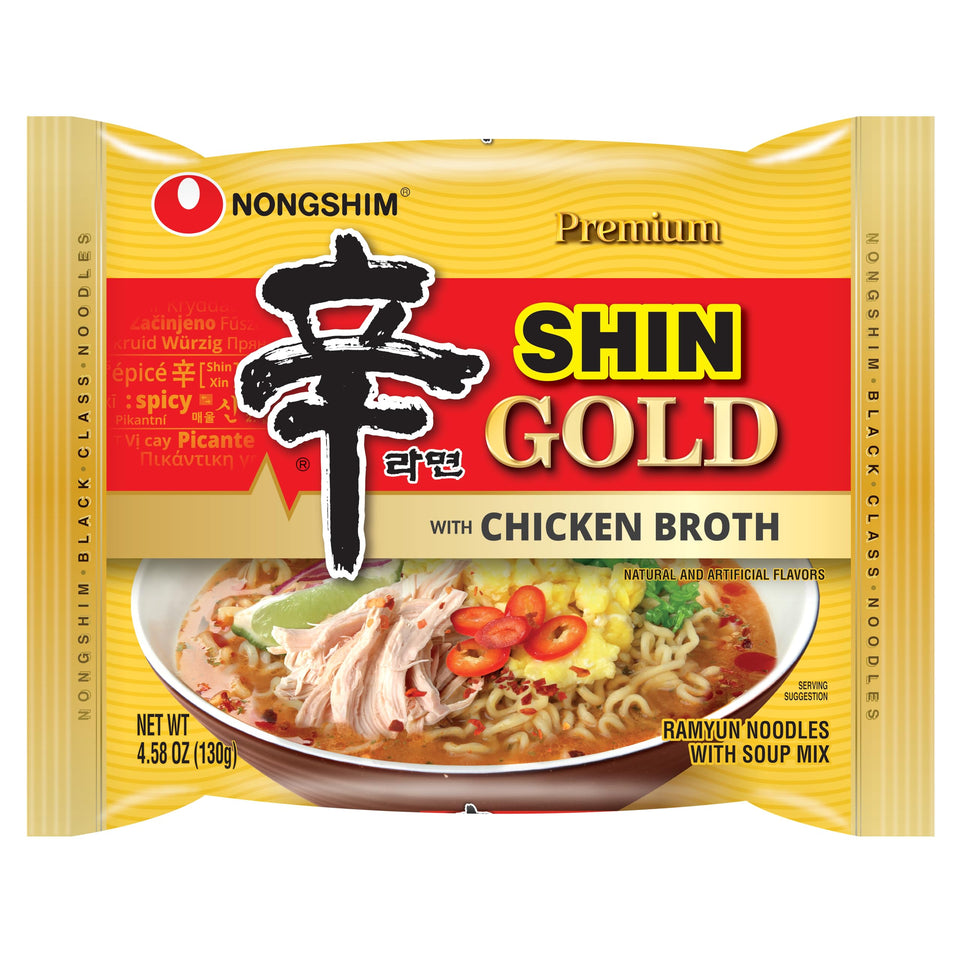 Nongshim Shin Gold ramen pack of 16 for quick, convenient meals