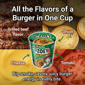 Nongshim Shin Ramyun Burger Hero six-pack for easy pantry stocking