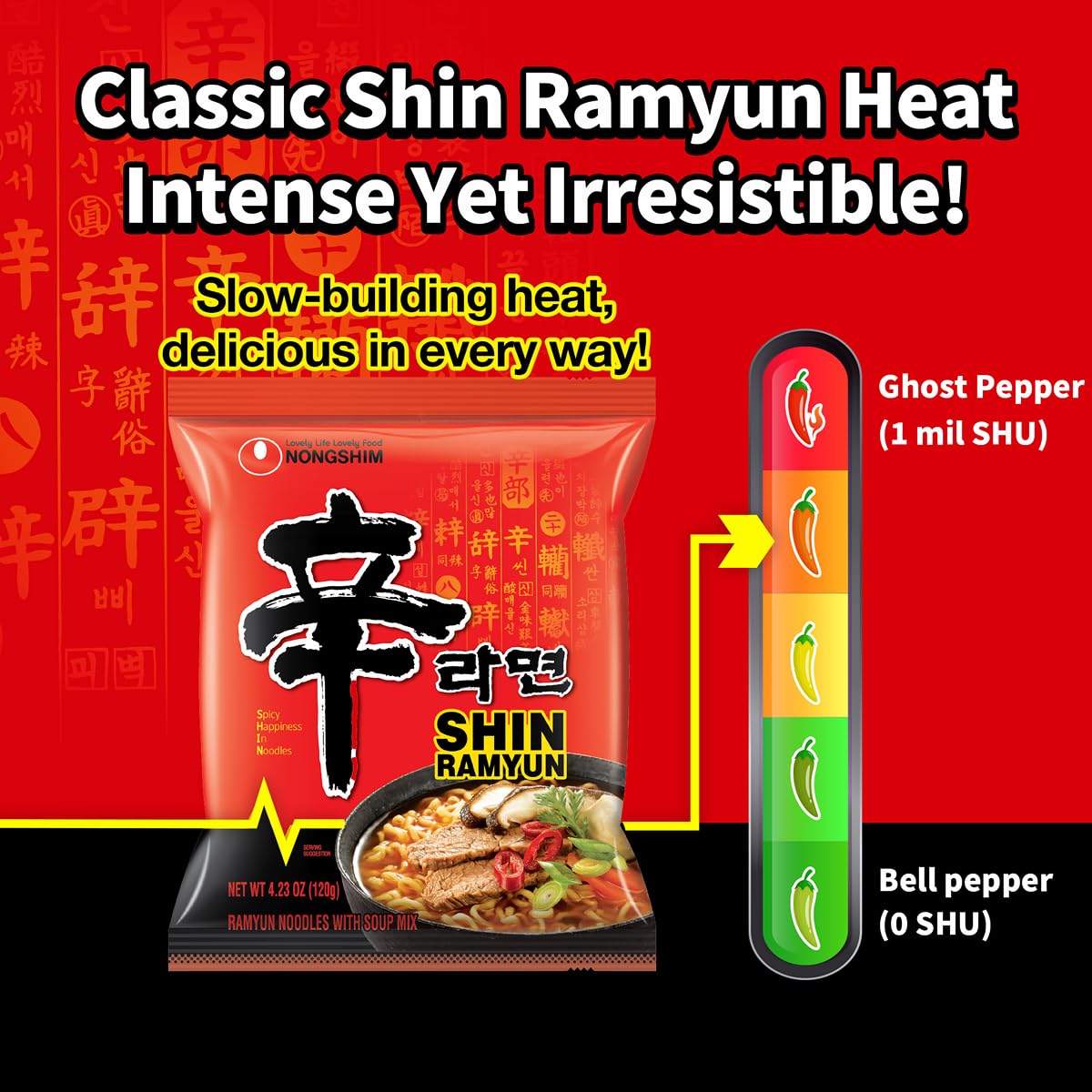 Carrots and scallions on Shin Ramyun add color and crunch.