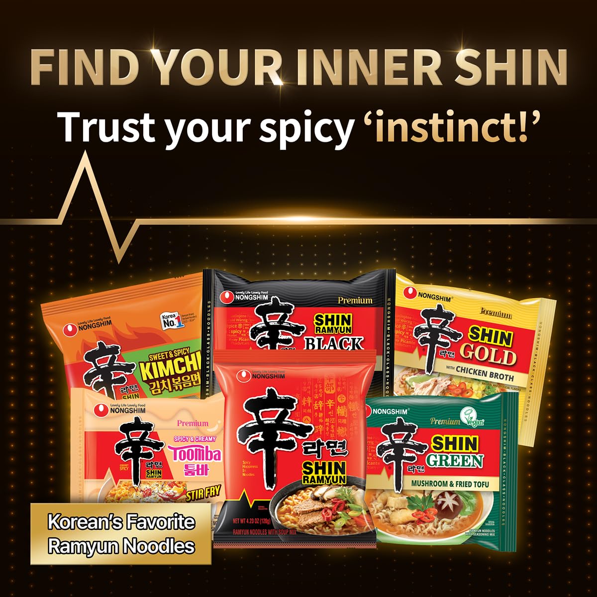 Toppings ideas like kimchi and mushrooms to customize Shin Ramyun