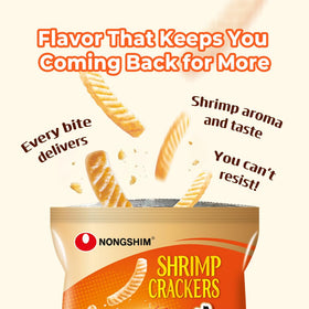 Nongshim Shrimp Crackers packaging variation helps keep sharing flexible.