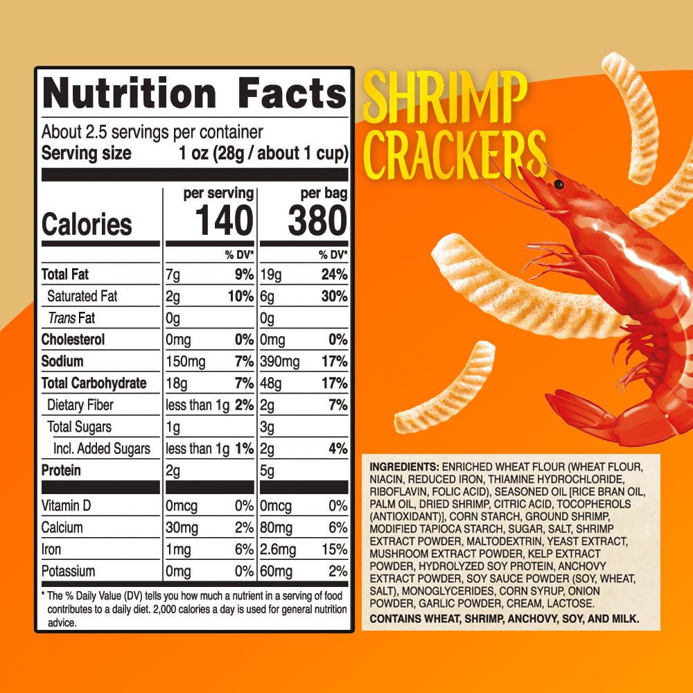Nongshim Shrimp Crackers ripple slices highlight delicate texture and crunch.