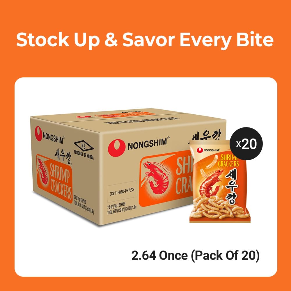Nongshim Shrimp Crackers savory aroma invites tasting anytime.