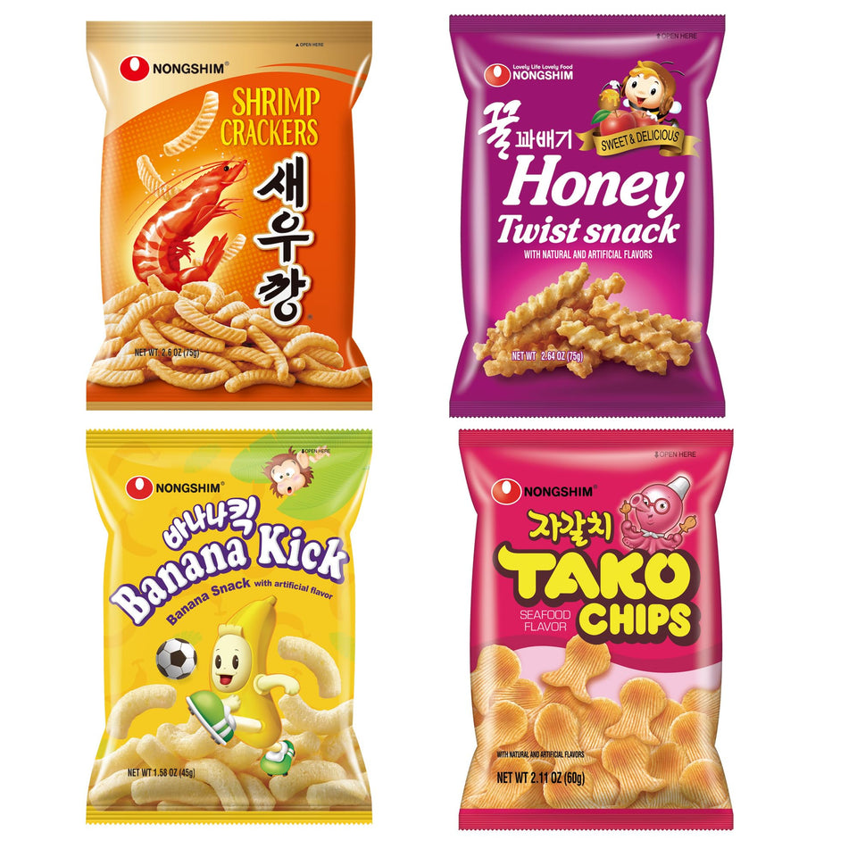 Nongshim Shrimp Crackers image showing crispy shrimp bites ideal for family movie night