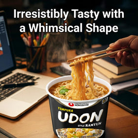 Nongshim Tempura Udon 12-pack offer for family meals.
