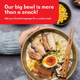 Nongshim Tonkotsu ramen bowl ready to eat at home