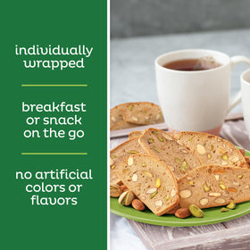 Nonni's Almond Thins with coffee for a light break