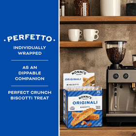 Nonni's biscotti pairs well with coffee and tea for a relaxing break.