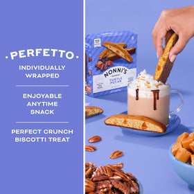 Sweet biscotti ideal for dipping in coffee or tea