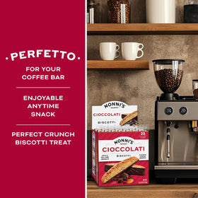 Individually wrapped biscotti for fresh, on-the-go enjoyment