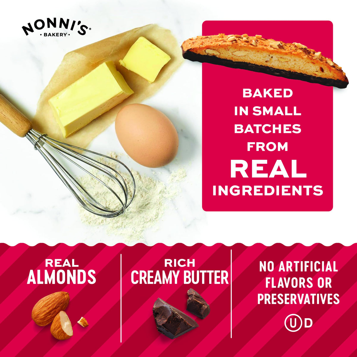 Nonni's biscotti reflects Italian tradition with roasted almonds and walnuts