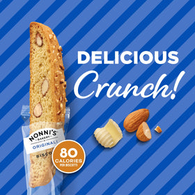 Nonni's Made in USA label emphasizes quality and real ingredients.