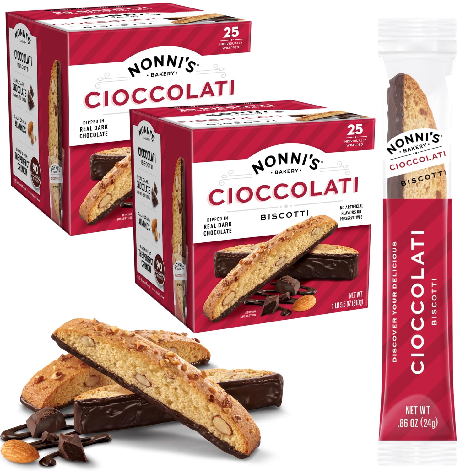 Nonni's Biscotti Value Pack packaging on display, ideal for gifting
