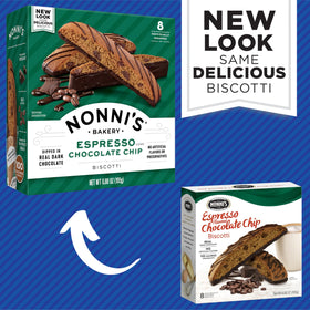 Close-up shows almonds and dark chocolate for a premium bite.