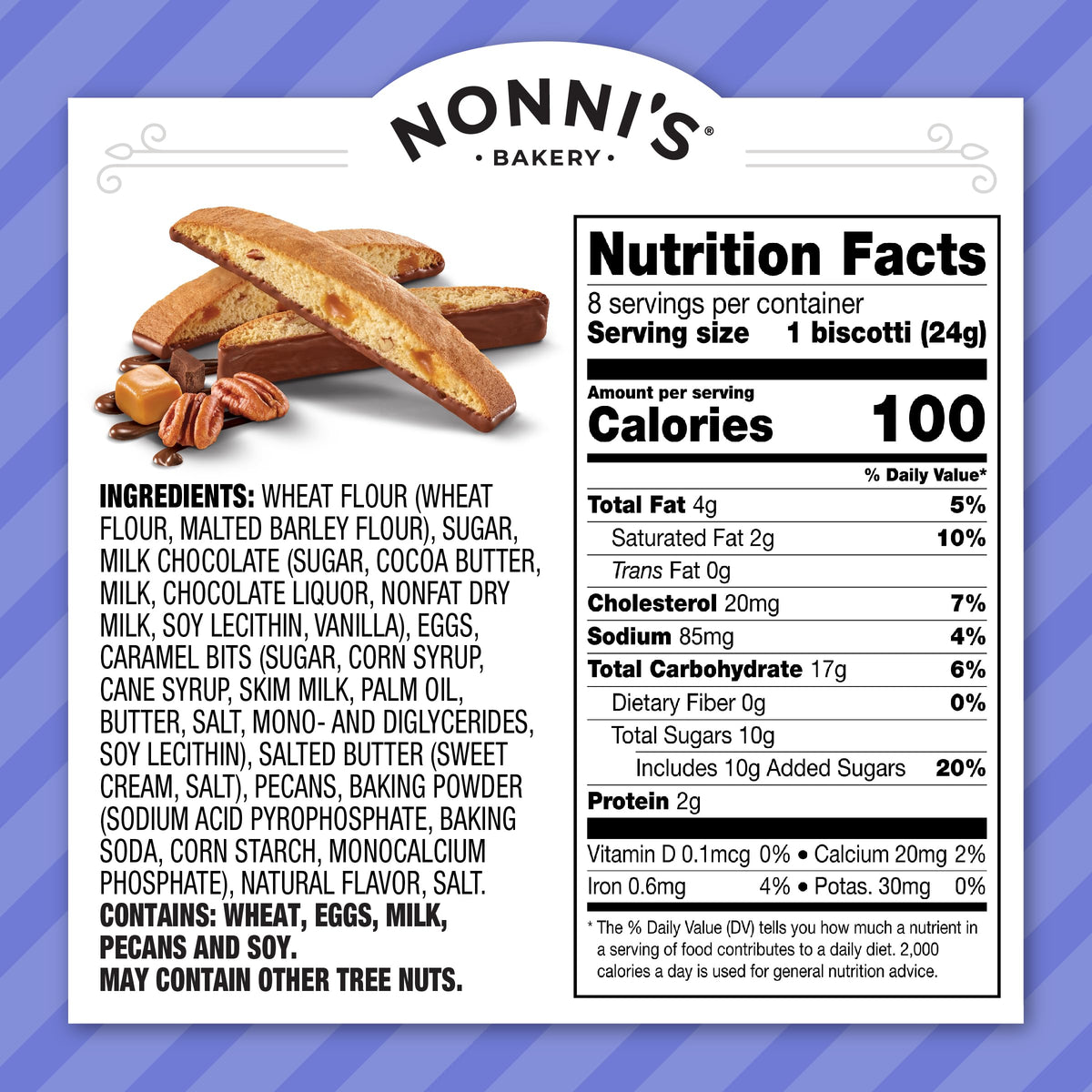 Gift-ready packaging makes Nonni's Biscotti a thoughtful treat