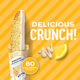 Gift-ready packaging for Nonni's Limone biscotti