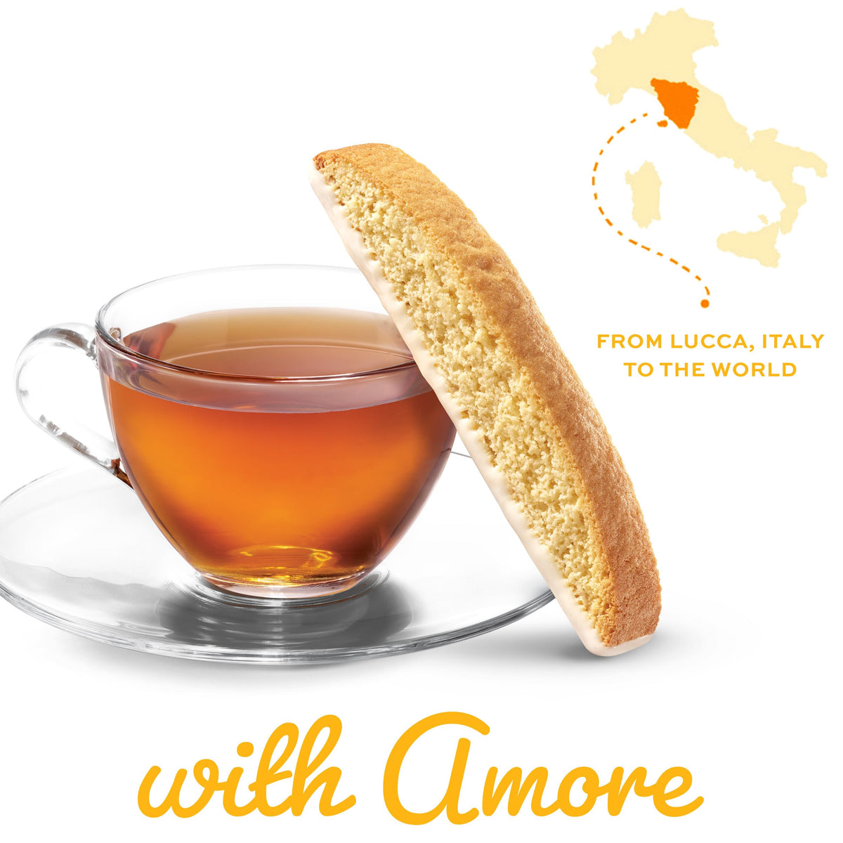Sharing Nonni's Limone biscotti with friends and family