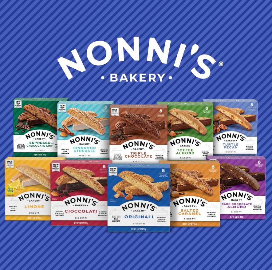Nonni's Italian biscotti heritage image conveys authentic flavor and tradition.