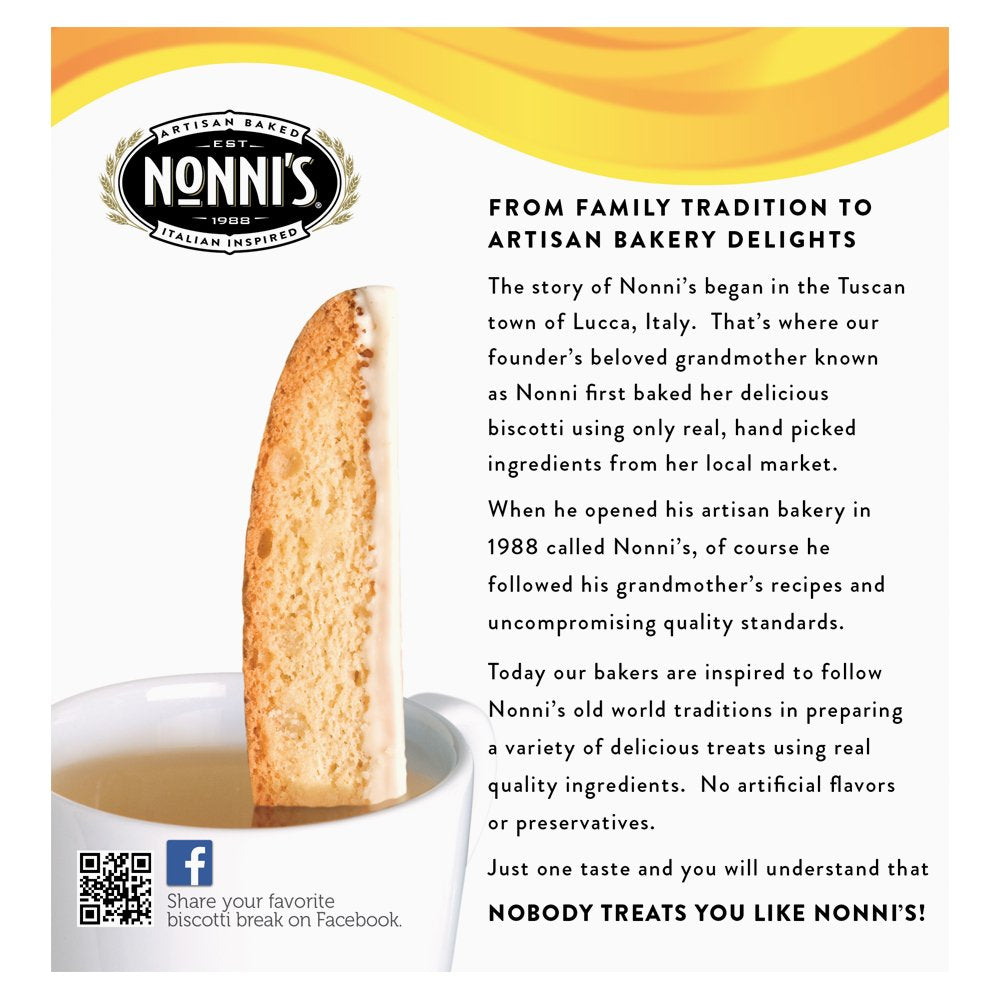 Nonni's Limone biscotti with coffee pairing, a comforting bite