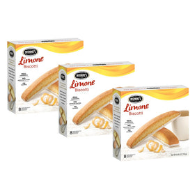 Nonni's Limone biscotti front-pack display, great for sharing with guests