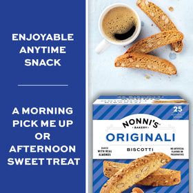 Twice-baked crunch of Nonni's biscotti for a satisfying snack.