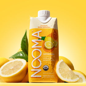 NOOMA lemonade pour demonstrates quick electrolyte replenishment after training.