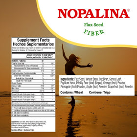 Nopalina Fiber Formula portion scoop demonstrates easy serving size.