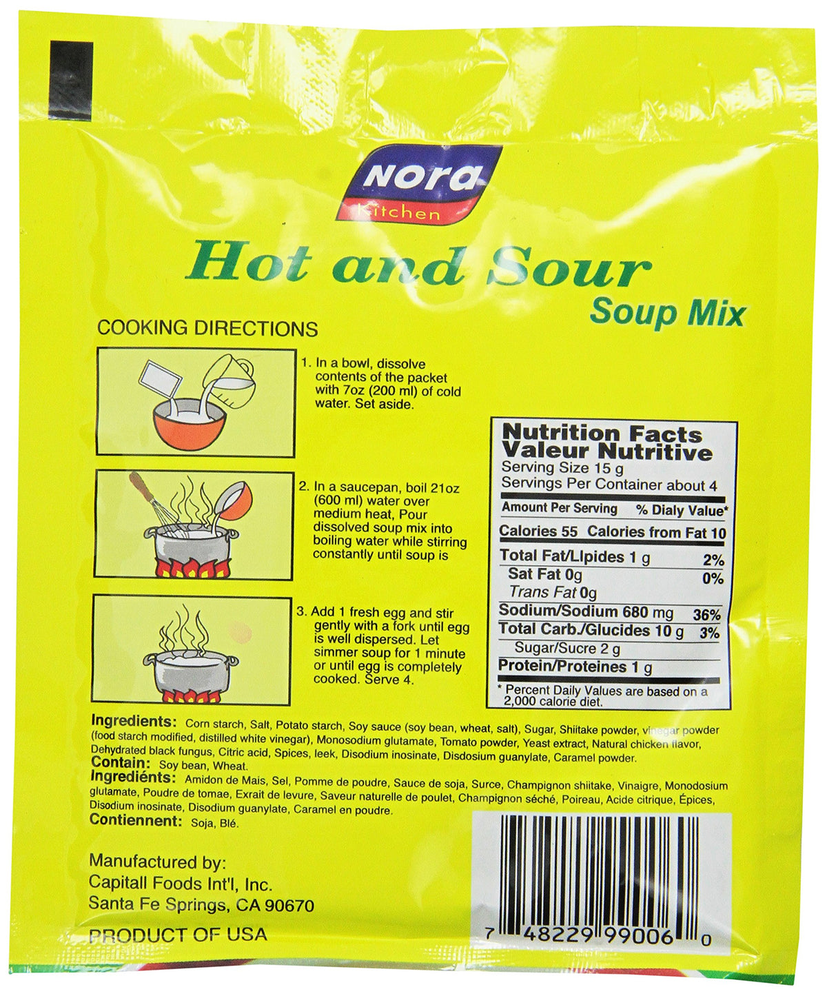 NORA soup mix prepared in a bowl, ready in minutes for cozy weeknight dinners