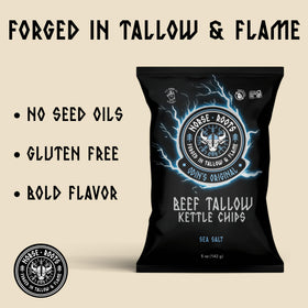 NORSE ROOTS beef tallow chips honey BBQ: bold flavor on the go