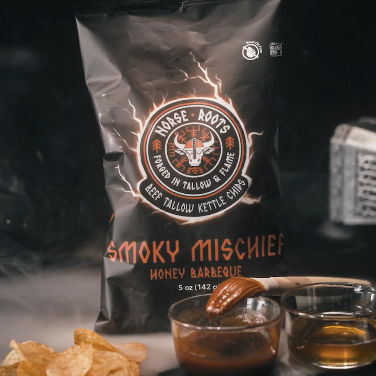 Ingredients behind NORSE ROOTS beef tallow chips: clean label and tallow fry