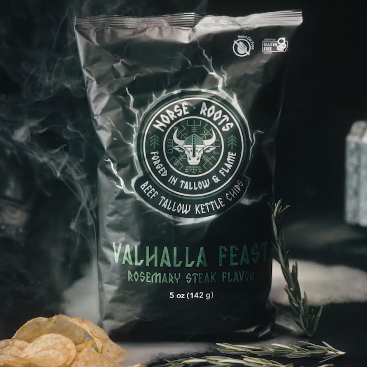 NORSE ROOTS beef tallow chips salt and pepper: classic, simple crunch