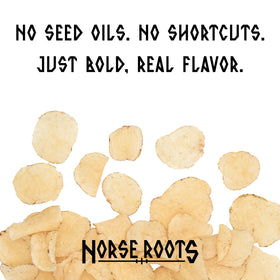 Serving ideas with NORSE ROOTS beef tallow chips: dips, pairings, on the go