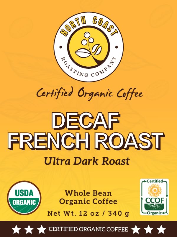 Close-up of North Coast Roasting Ultra Dark coffee beans