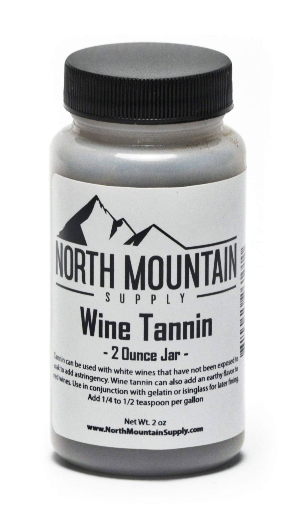 North Mountain Supply WT-2oz wine tannin jar preserves freshness for better wine flavor