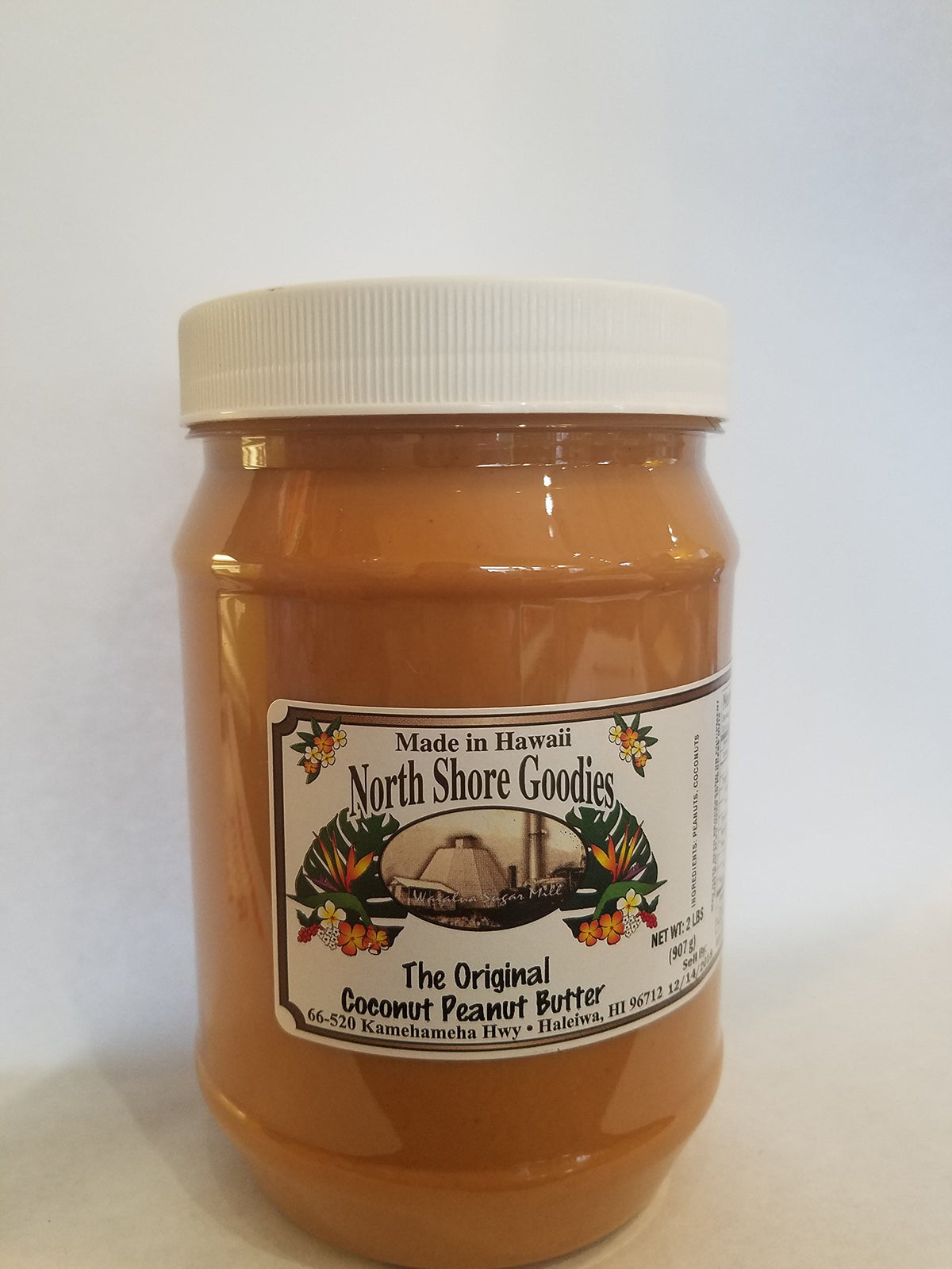 North Shore Goodies Original Coconut Peanut Butter jar with creamy texture for toast