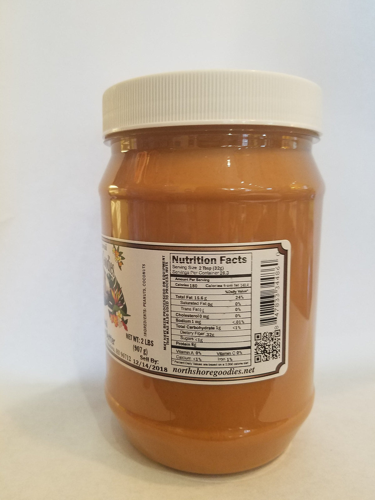 North Shore Goodies Original Coconut Peanut Butter spread versatile for snacking and baking