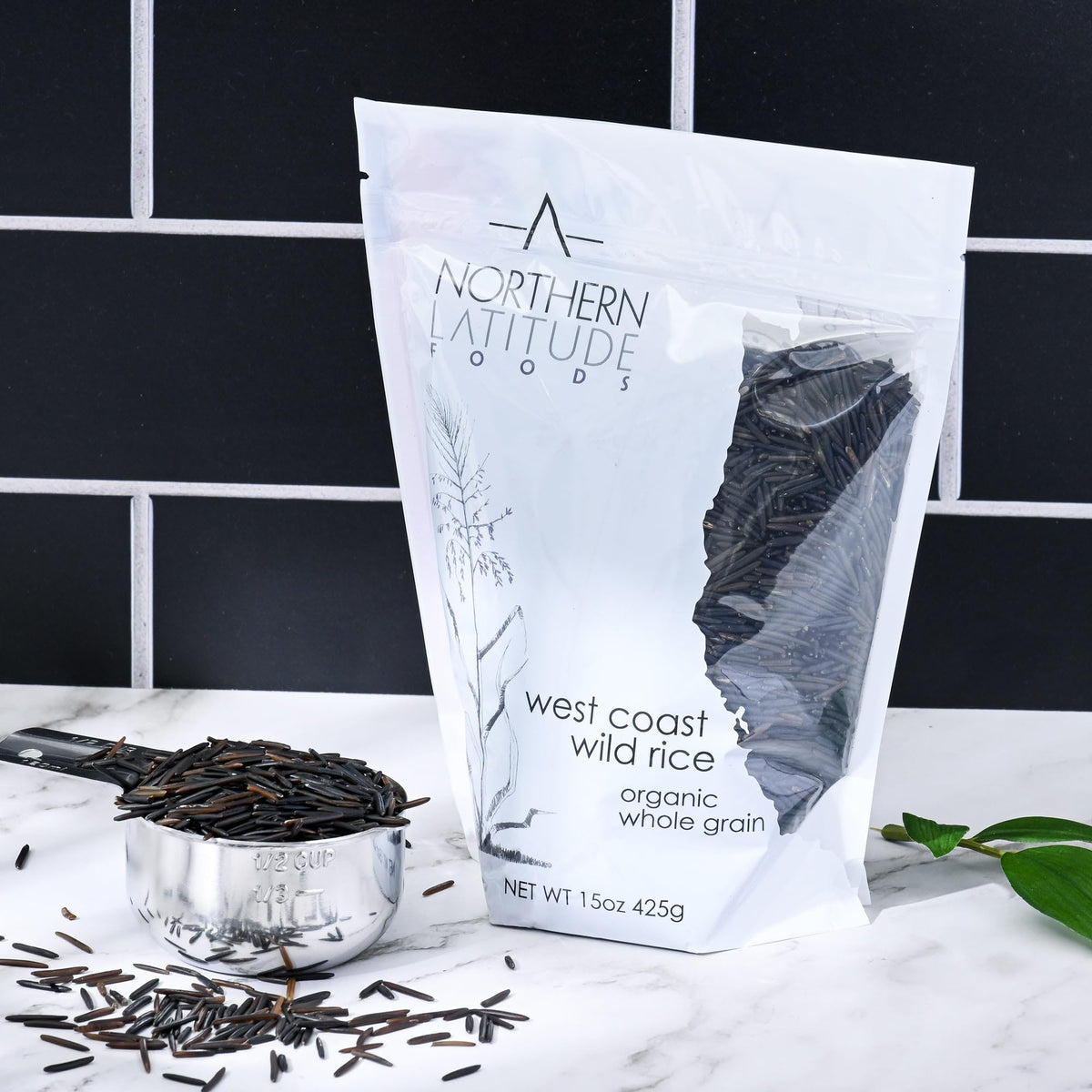 Northern Latitude Foods lake-harvested source label highlights pristine waters and sustainable harvesting.