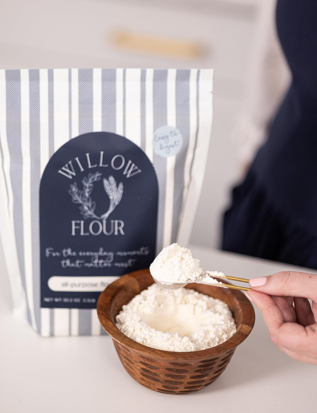 Willow Flour T55 bread dough rising with European wheat under ideal conditions