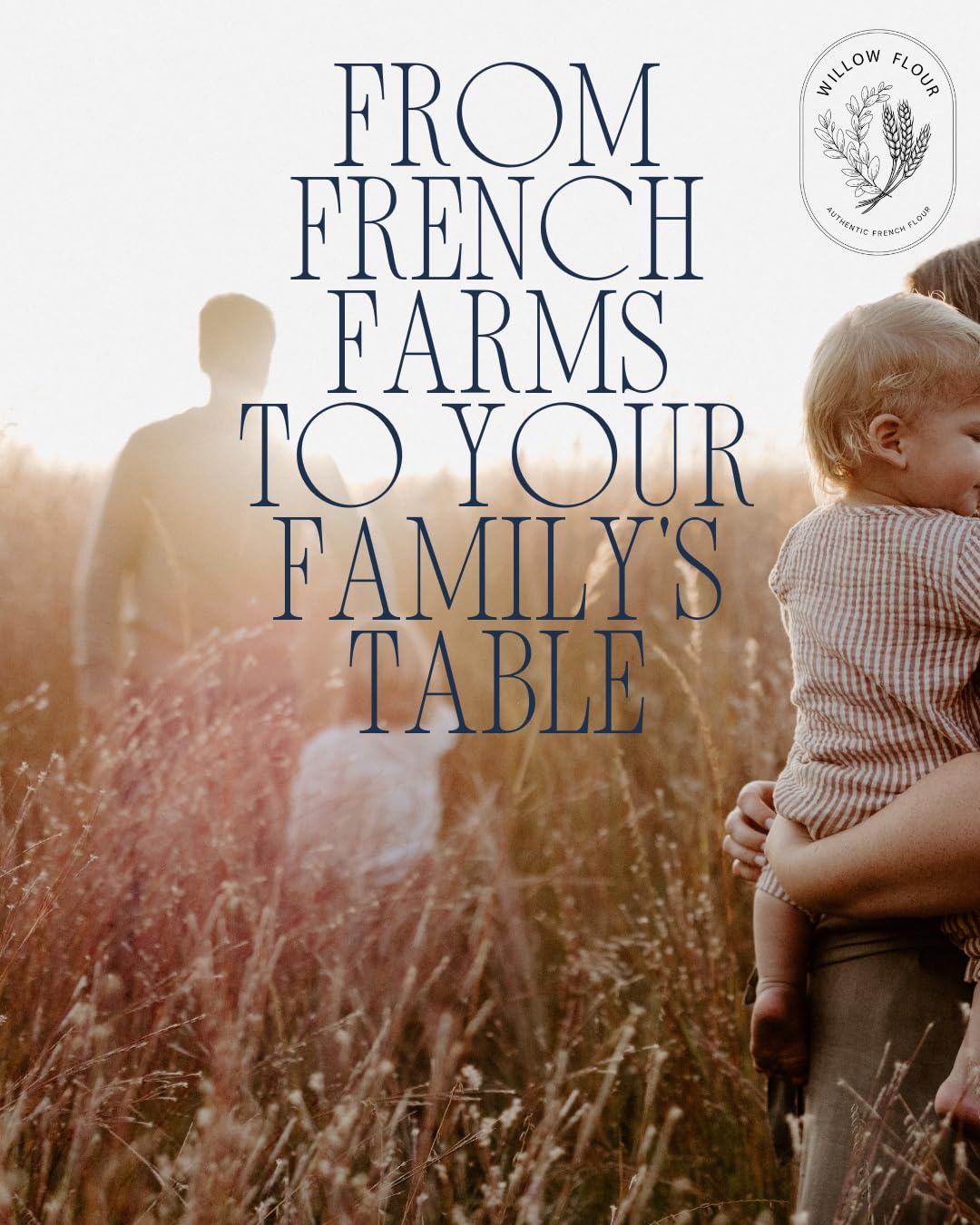 Packaging view of Willow Flour highlighting clean-label ingredients