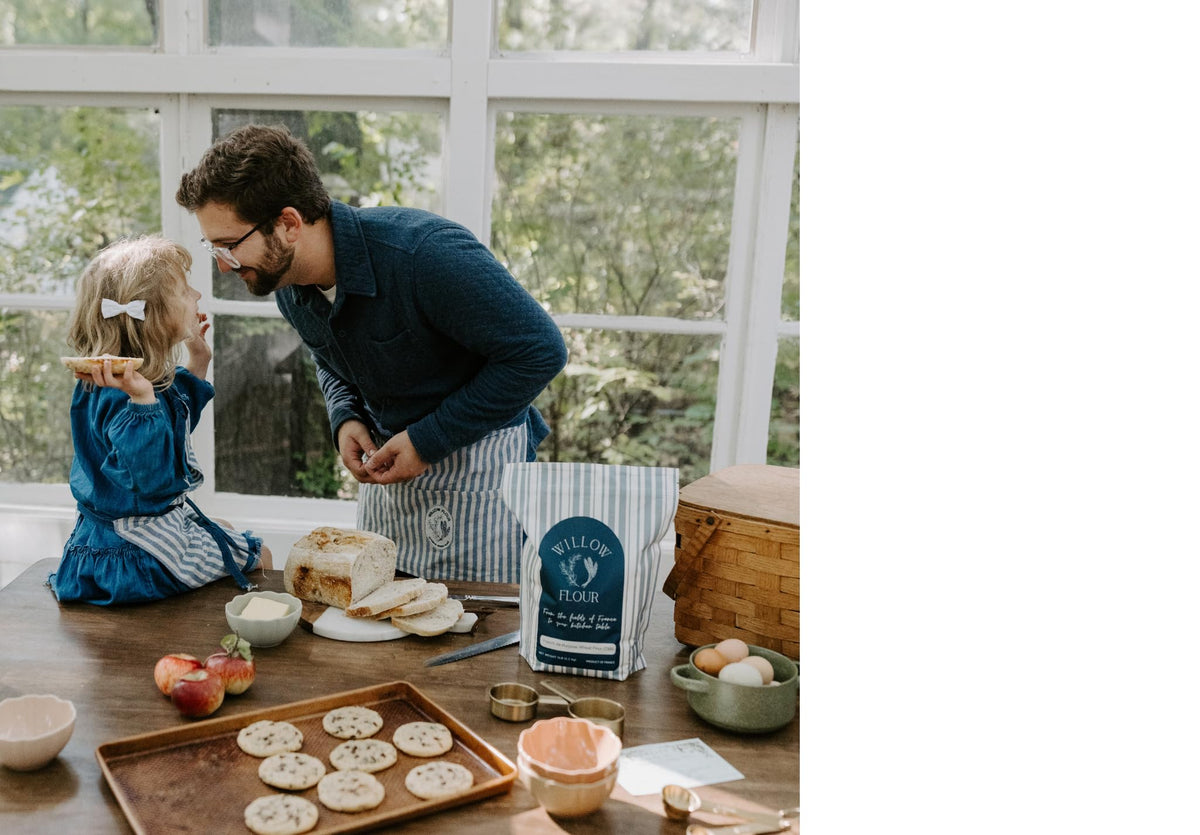Northshore Willow and Oak Willow Flour—resealable bag helps keep freshness between bakes
