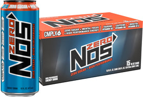 NOS Zero Sugar 16oz can, refreshing energy boost for workouts and workdays