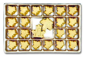 Nova Maple Candy close-up of sugar-leaf pieces highlighting natural maple flavor.