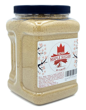 Nova Maple Sugar 3lb bag, convenient pantry staple for coffee, cereal, and baking.