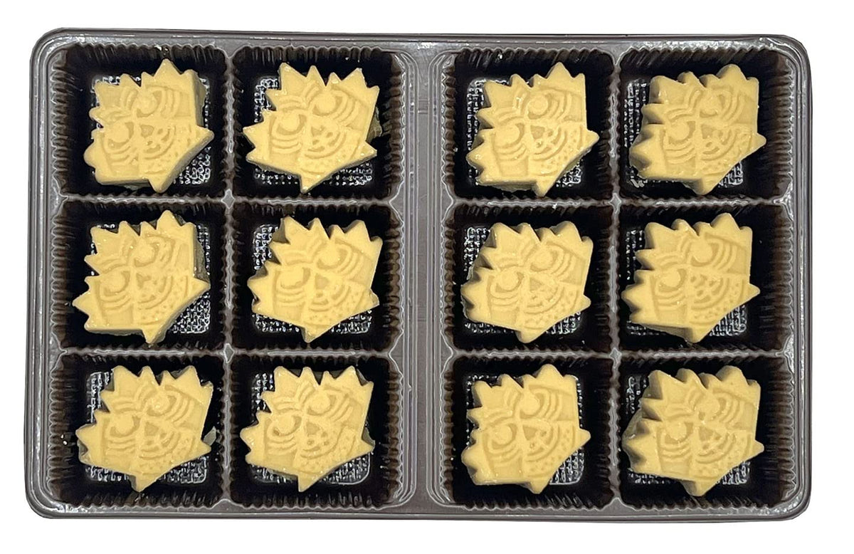 Nova Maple Syrup Sapsquatch candy gift-packaging shown for festive occasions.