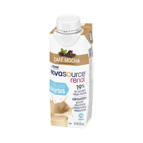 NovaSource Renal cafe mocha carton 24ct supports convenient meal planning for restricted diets.