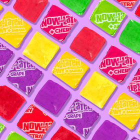 Now and Later Original Mix 150-pack four-packs displayed for a party
