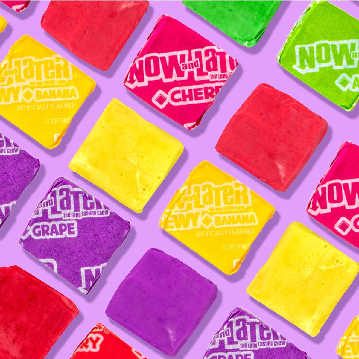 Now and Later Original Mix jar with assorted fruit flavors for shareable treats