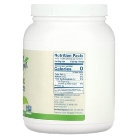 NOW Foods BetterStevia organic extract powder with scoop for keto-friendly beverages
