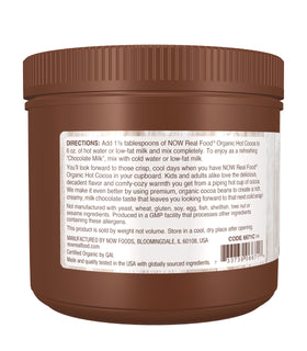NOW Foods Cocoa Lovers Organic Hot Cocoa mix packet front view