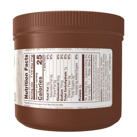 NOW Foods Cocoa Lovers Slender Hot Cocoa served in a mug for rich flavor with fewer calories.